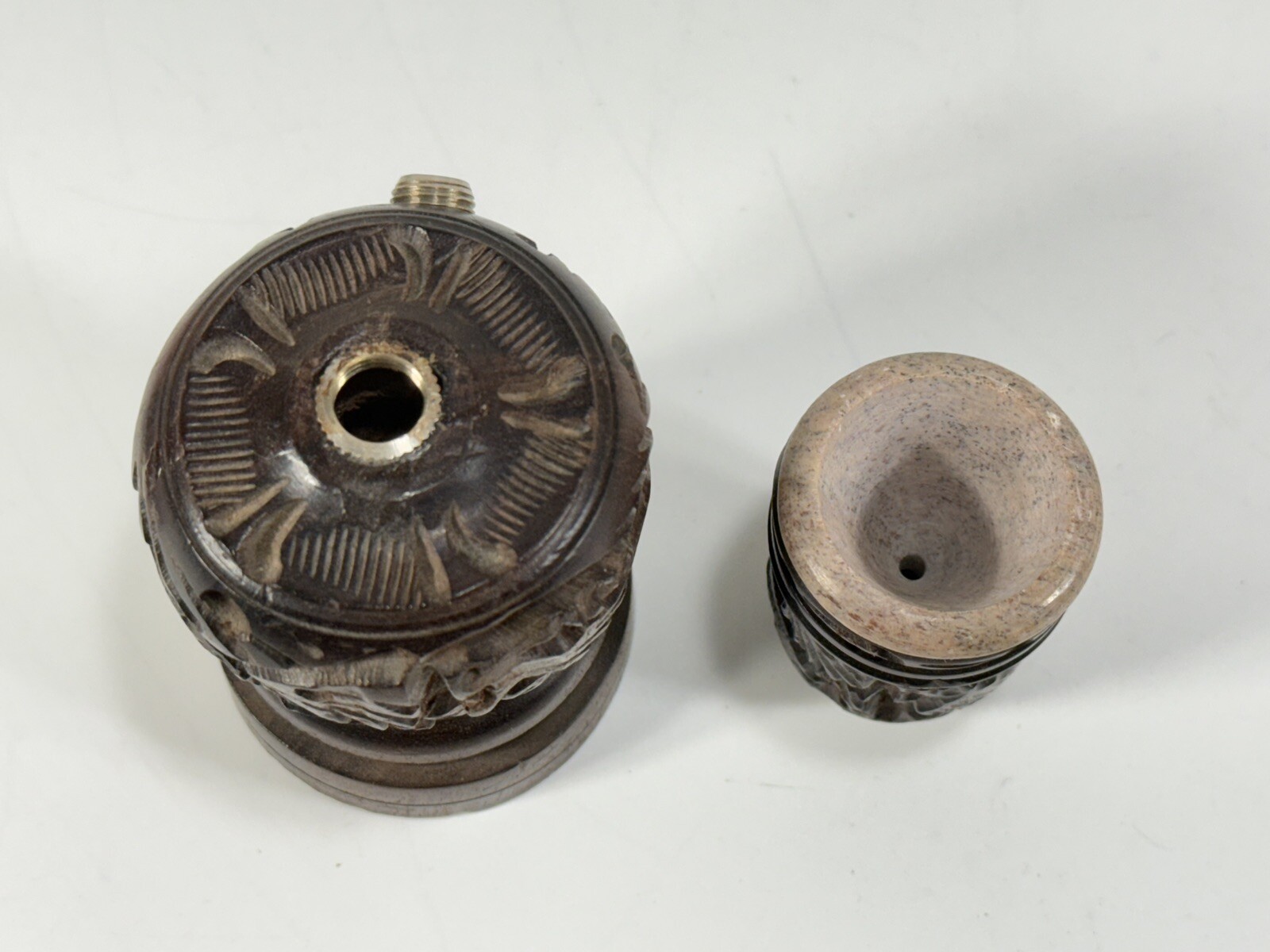 12in Handmade Traditional Indian Multi-Piece Smoking Pipe ~ Display Piece