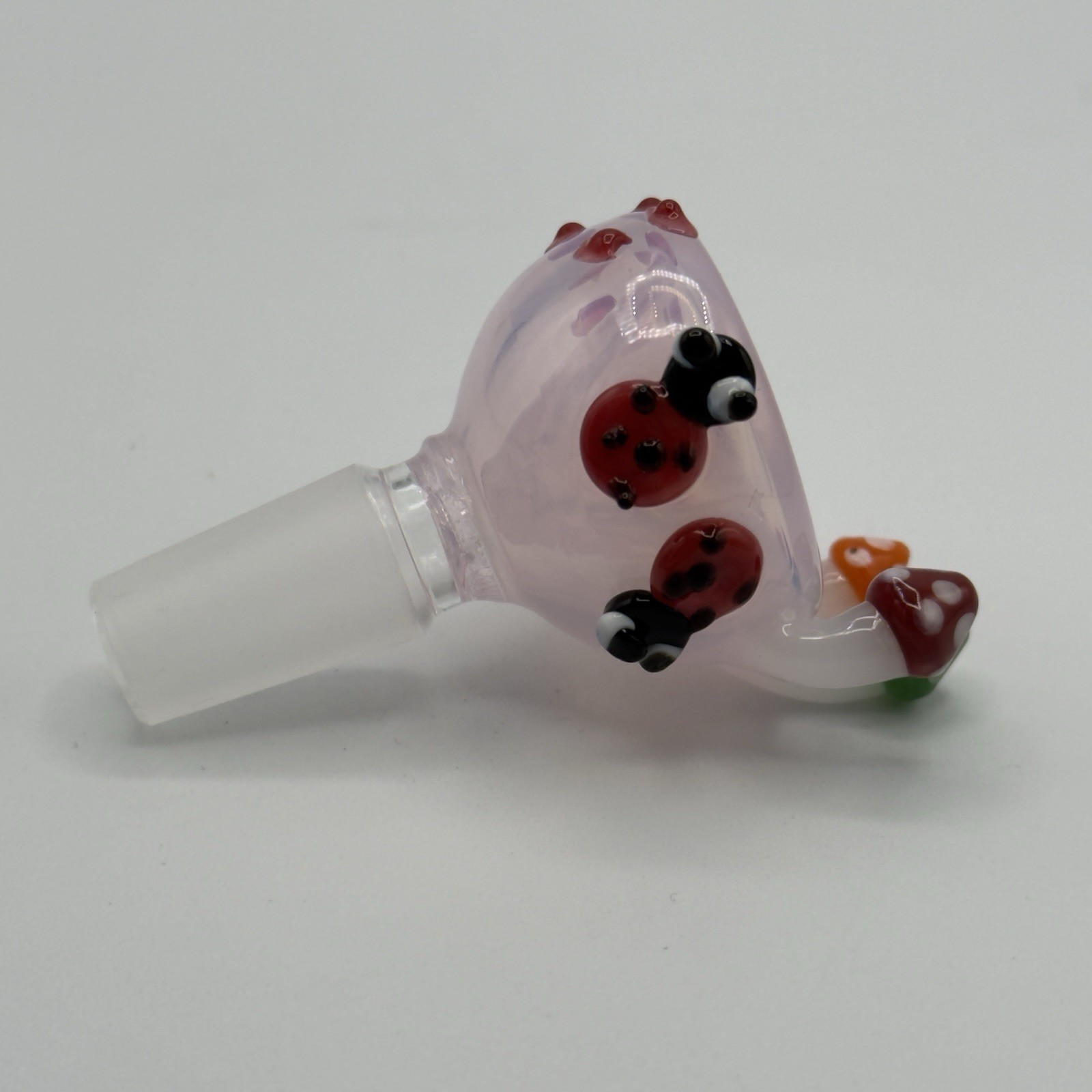 14mm Glass Bowl Piece Slide For Water Pipes – Pink Opal – « Summertime Vibes »