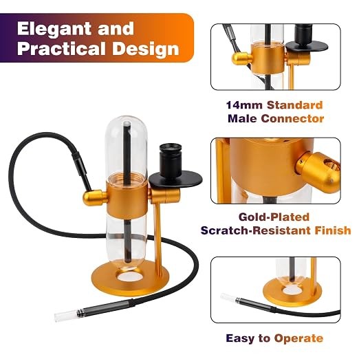 New Gold Gravity Infuser 15” 360 Degree Water Rotation
