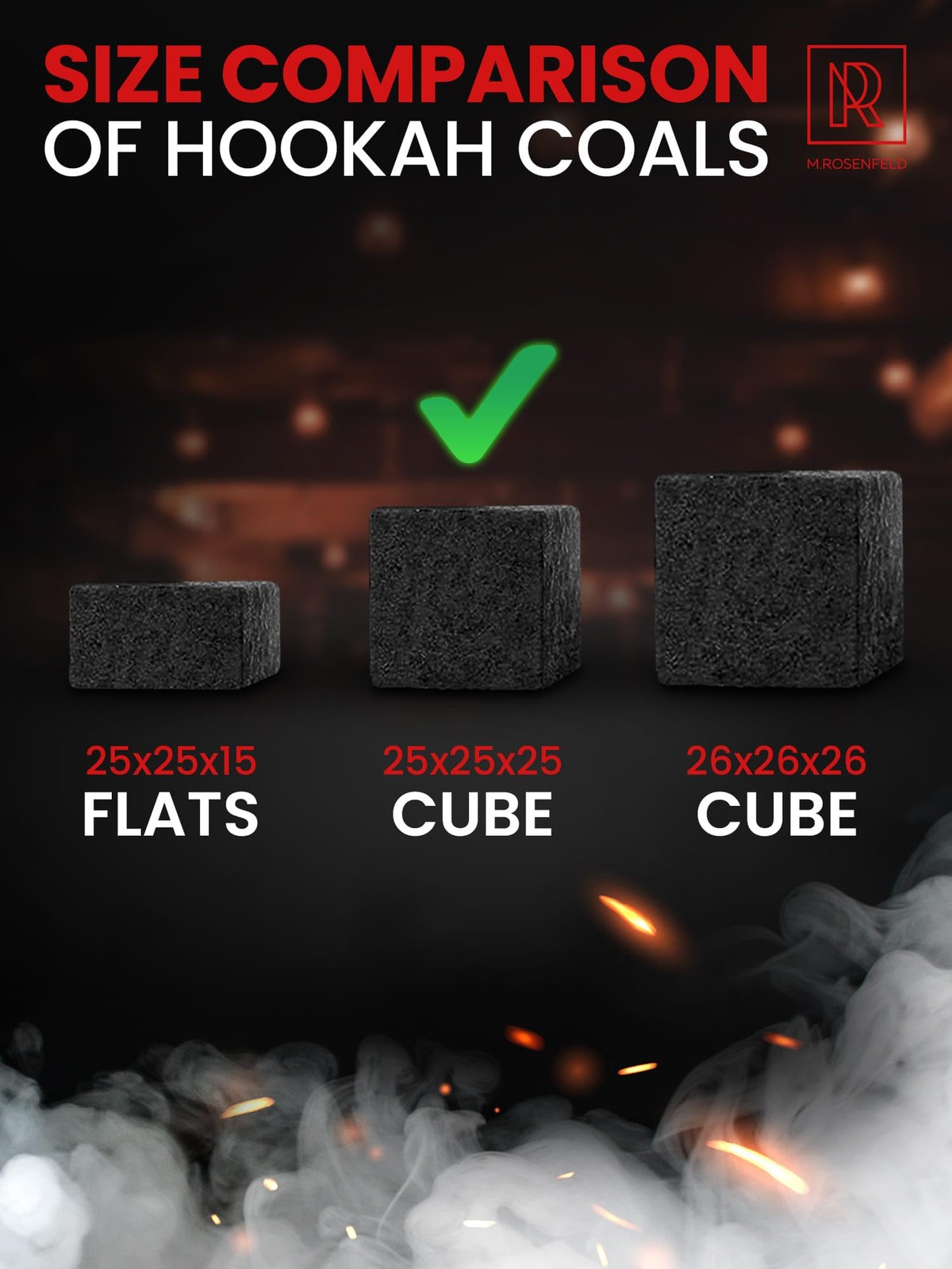 Hookah Charcoal Hookah Coals Coconut – XL Pack 84 Count & 1.2 KG