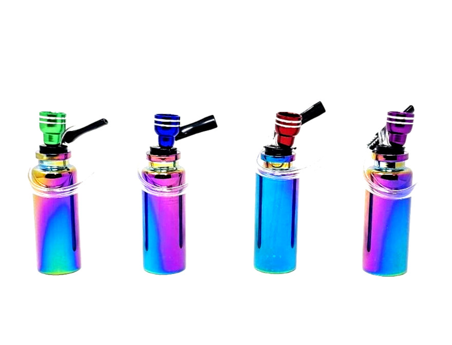 Mini Rainbow water pipe Hookah Smoking Tobacco Sheesha Stylish Pipes 4 Inch