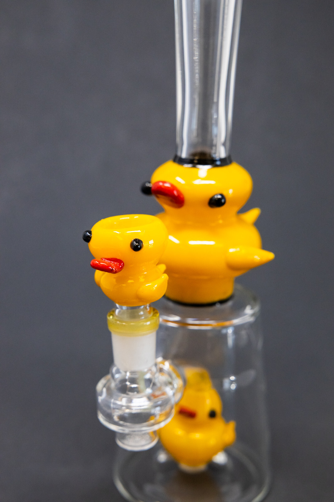 Hookah Water Pipe 9&Prime; Yellow Duck Bong w/ Duck Bowl Skinny Neck – Fast Shipping