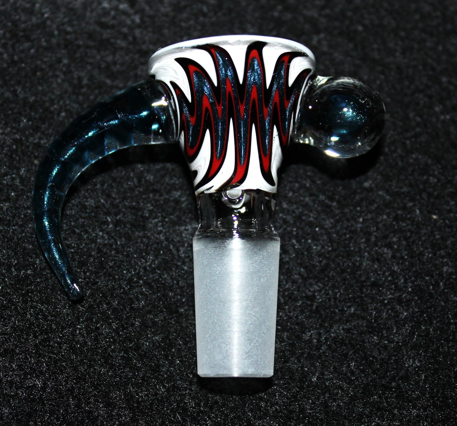 14mm LASERLIGHT COMET Glass SLIDE Bowl w/built-in screen Tobacco Slide Bowl 14mm