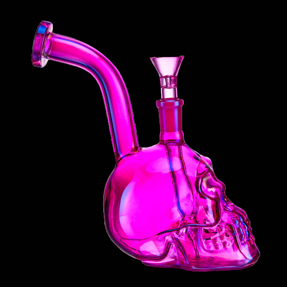 MONSTER Bong Skull Bong Glass Water Pipe Hookah HEADY Bong PINK Bong *USA*