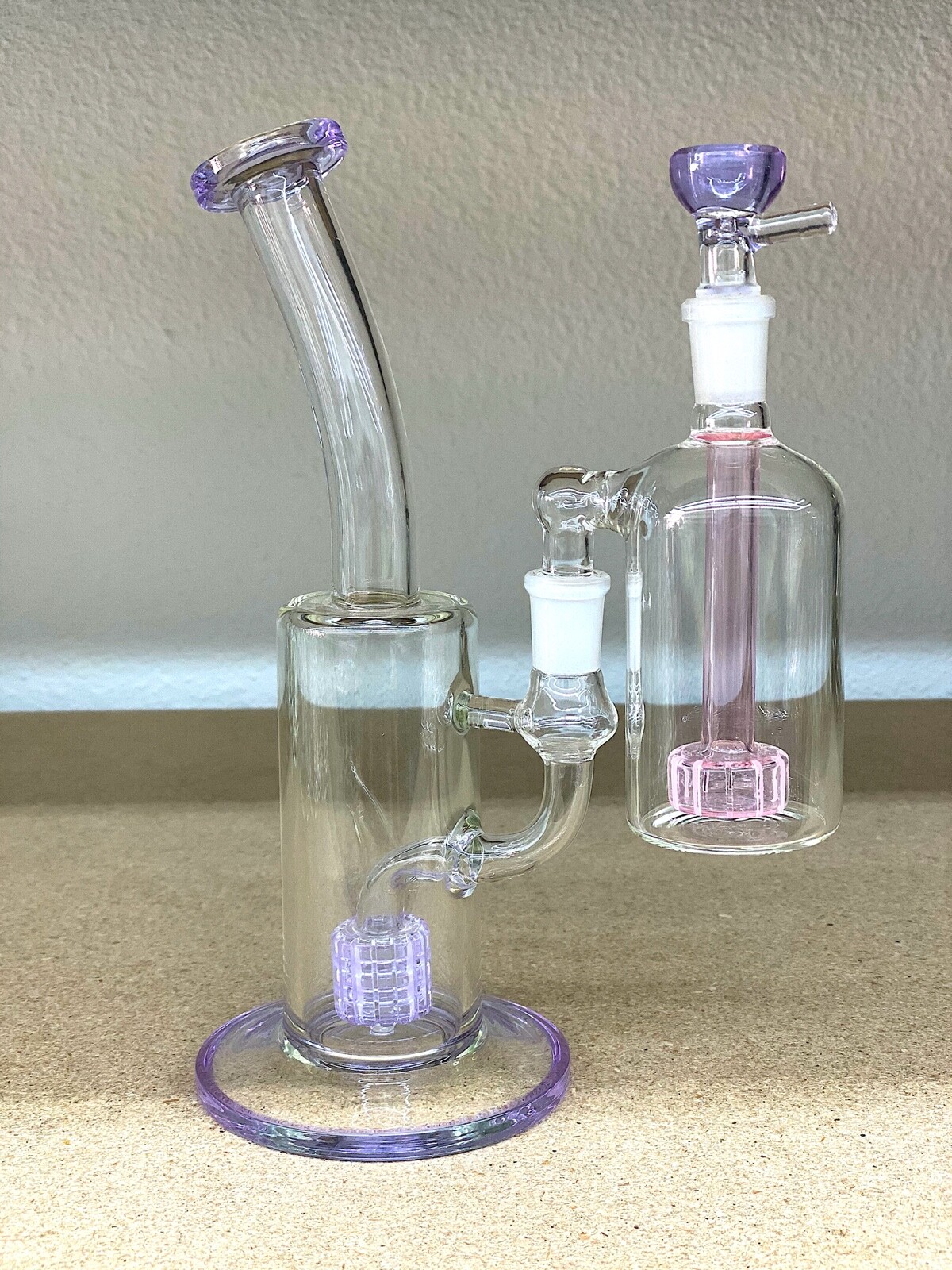 10&Prime; Hookah Glass Water Pipe Bong Premium Heavy Glass W Filter + Ash Catcher