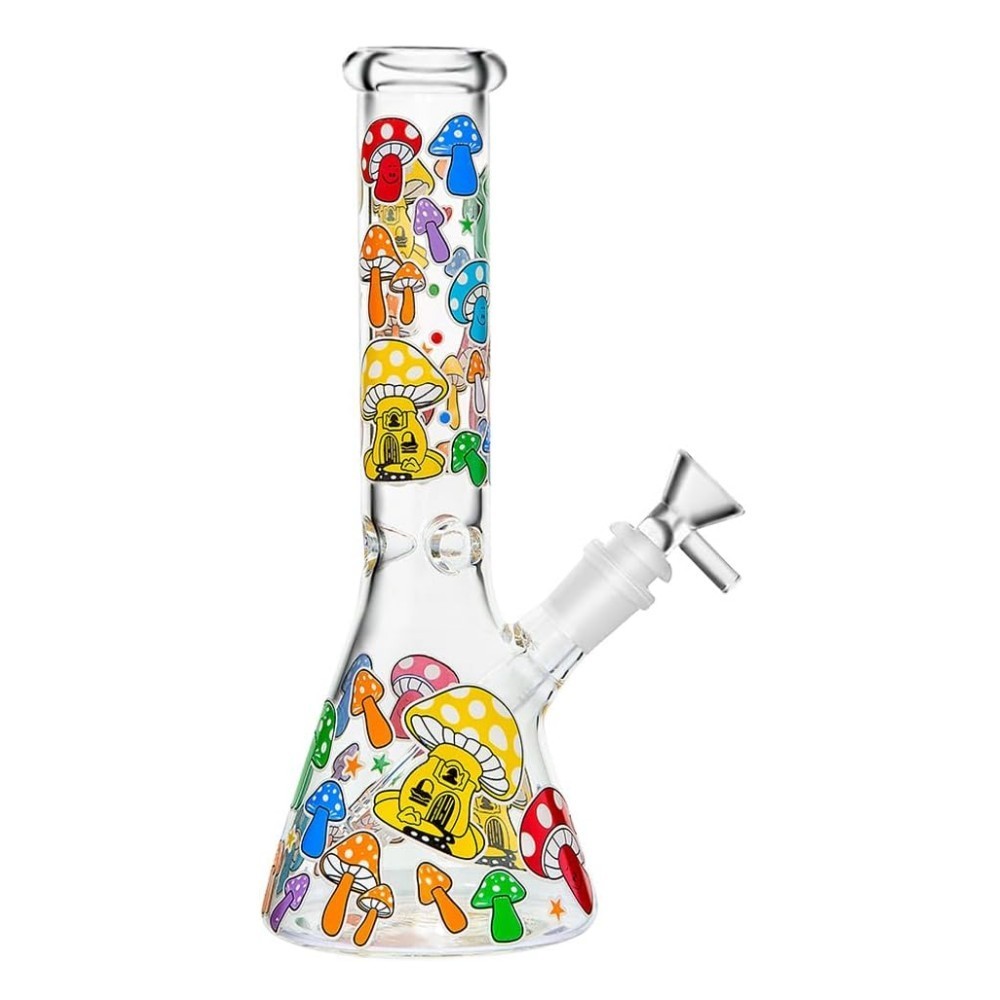 10 inch Heavy Glass Bong Water Pipe Smoking Bong Beaker + 14mm Bowl hookah USA