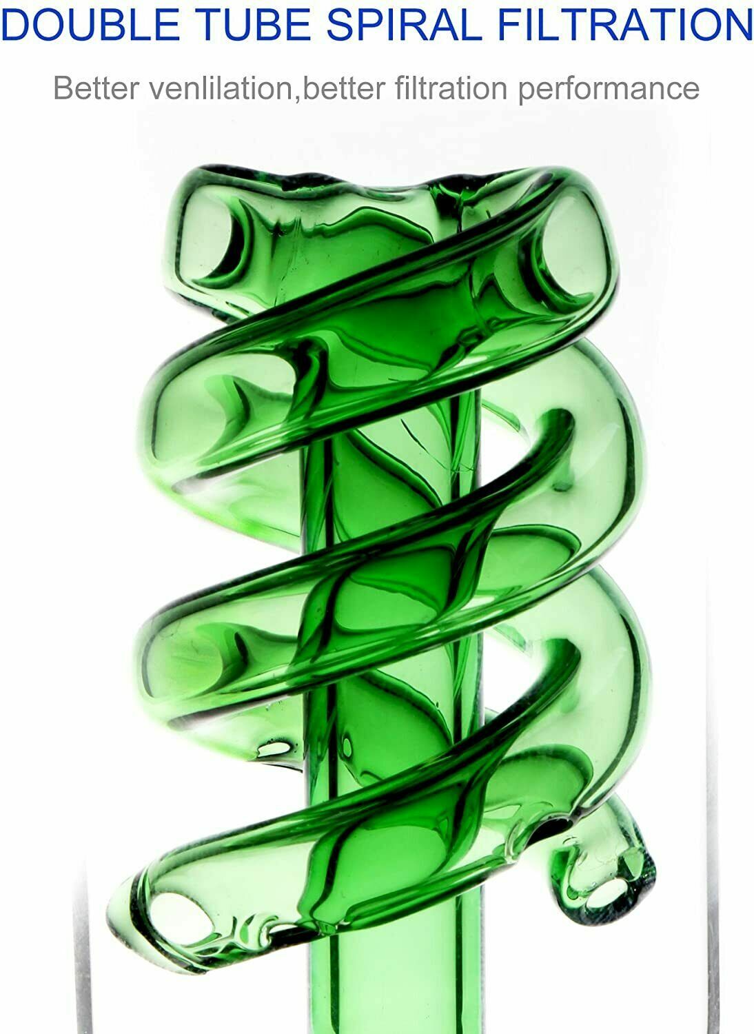 12.5 » Hookah Water Smoking Pipe Glass Bong Beaker Bubbler w/ ICE catcher Bongs