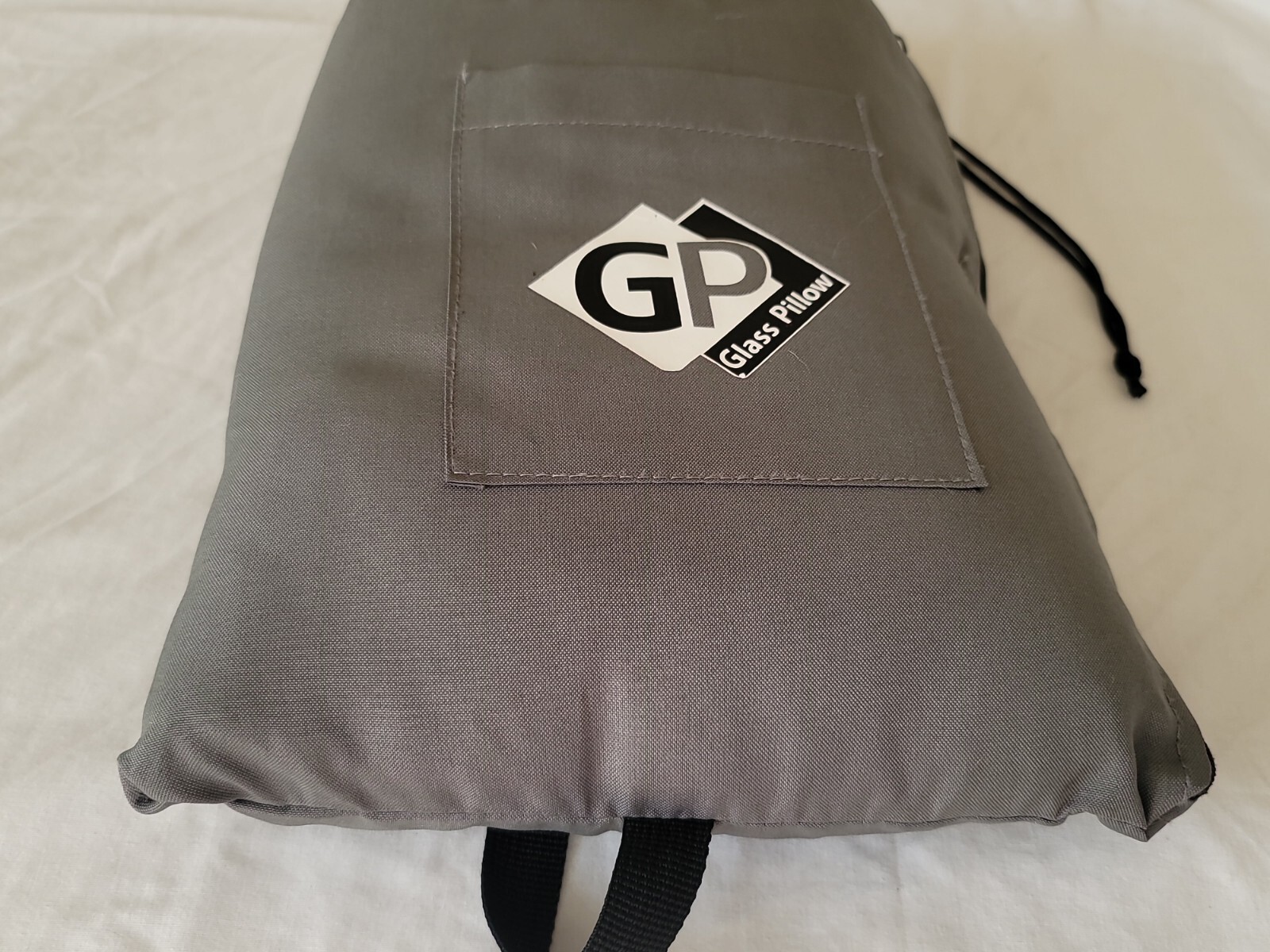 GP Glass Pillow Hookah Pipe Zipper Case Padded Bag Black Pockets 15&Prime; x 11&Prime; VGC