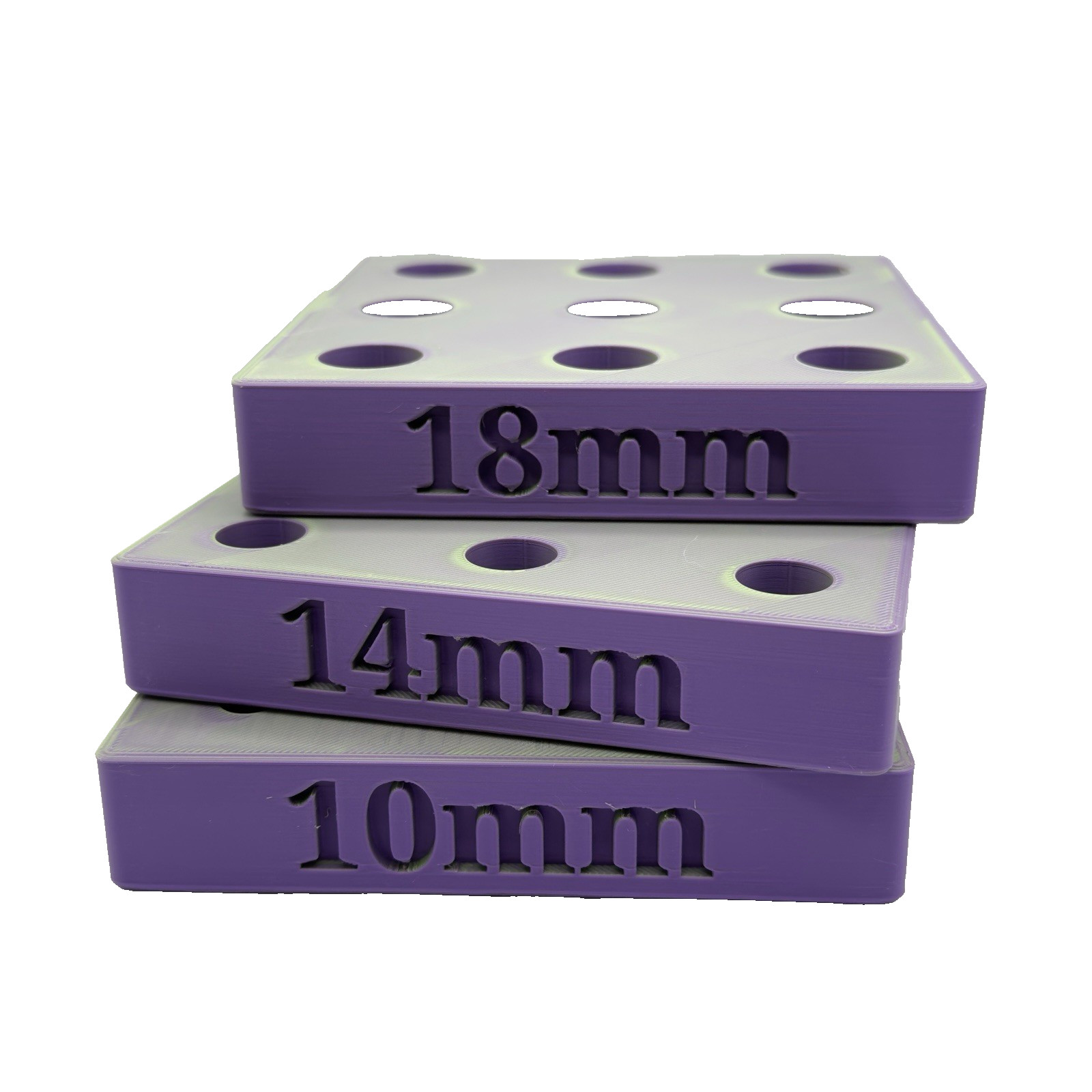9 Piece Slot Display Stand For Water Pipe Bong Slides (10MM, 14MM, 18MM) Sizes