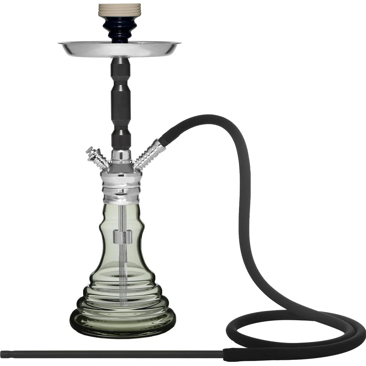 MYA BEYA Hookah | 1 Hose | 18&Prime; | Grey | Model BEYA-125-15DL | FREE Shipping