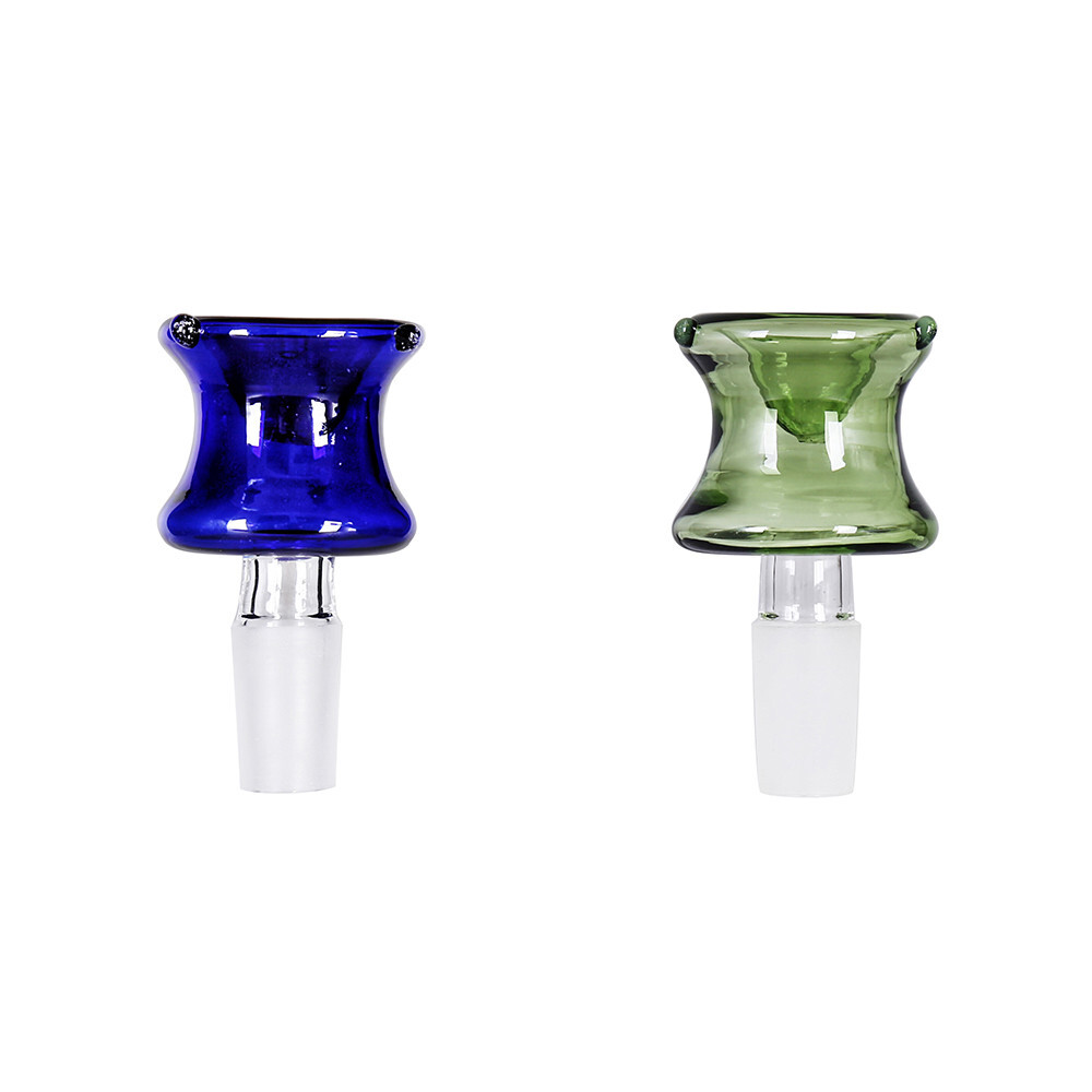 18mm Male Glass Slide Bowl Green Rose Glass Hookah Bowl USA Fast Free Shipping