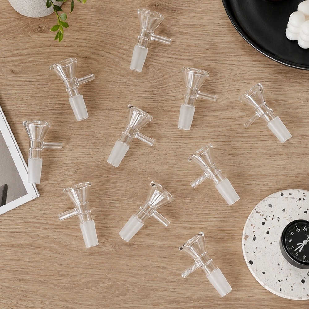 10 PACK 14MM Male Glass Bowl For Water Tobacco Pipe Bong Replacement Head US