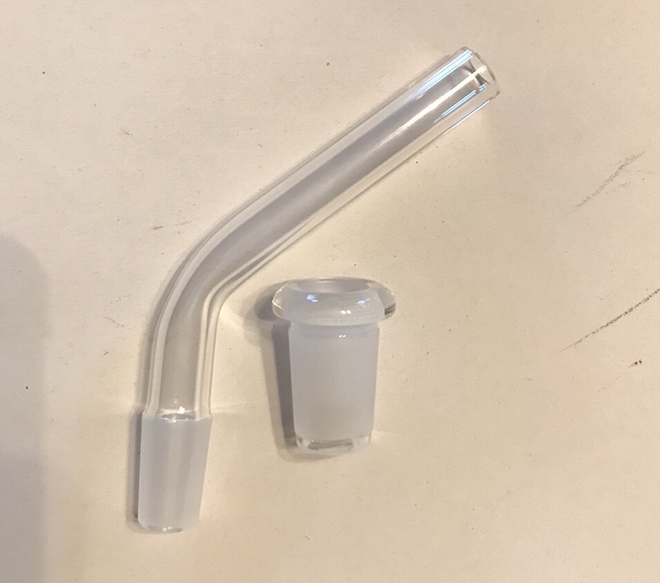 Mouthpiece 14mm Male With 18mm Adapter Female Bong Bubbler Water Pipe Hookah