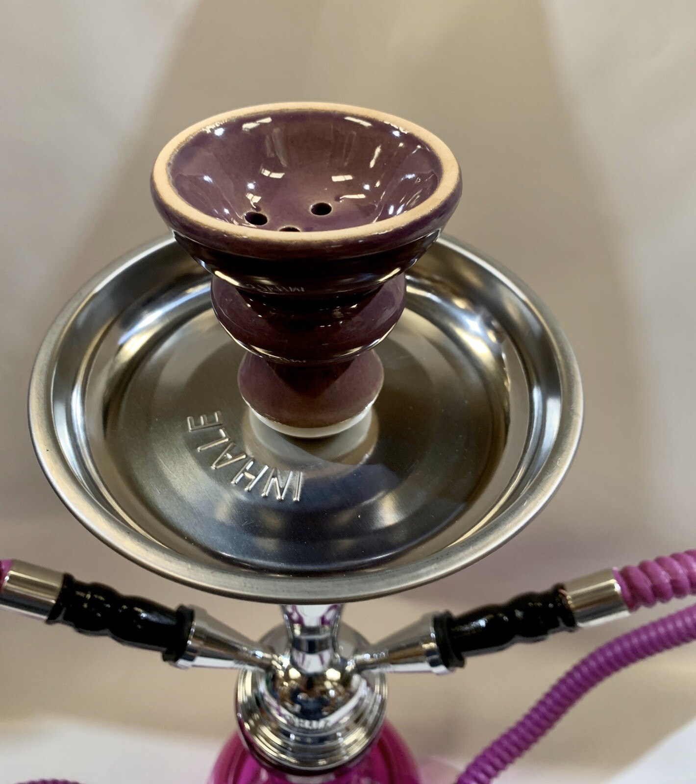 INHALE 17 INCH 1 HOSE JUNIOR HOOKAH IN A HARD SUITCASE