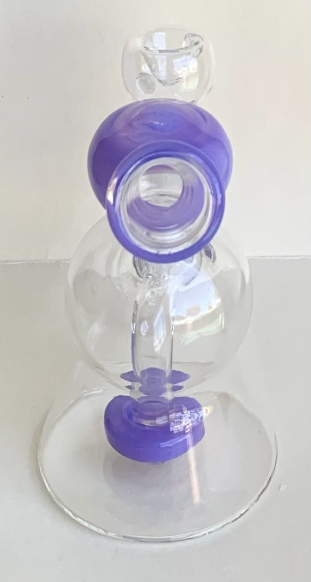 5.5 inch Tall Glass Hookah Tobacco Water Pipe Percolator with 14mm Male Bowl