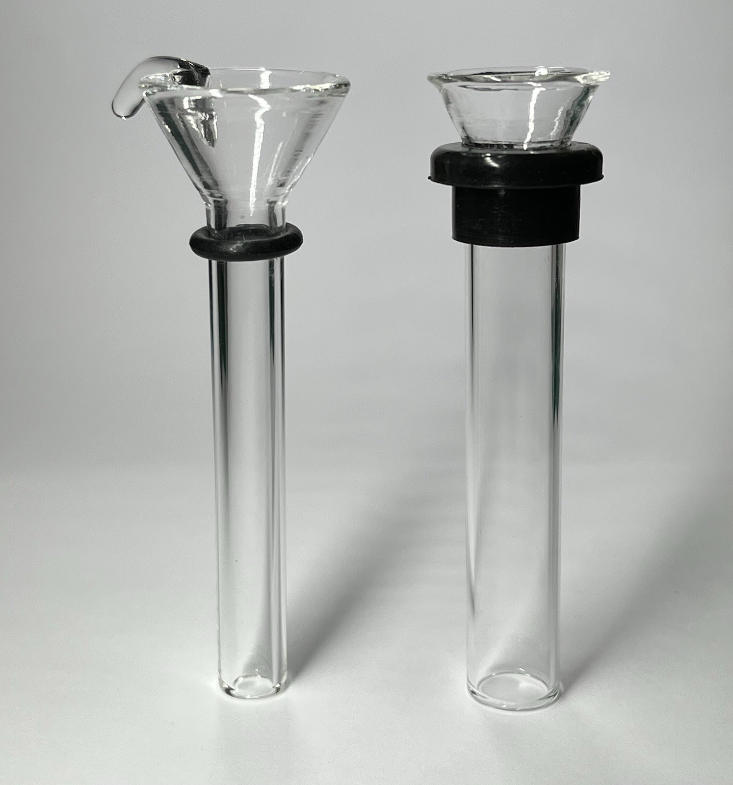 3&Prime; Glass Downstem & Slider Bowl Set With Grommet, O-Ring For Tobacco Water Pipes