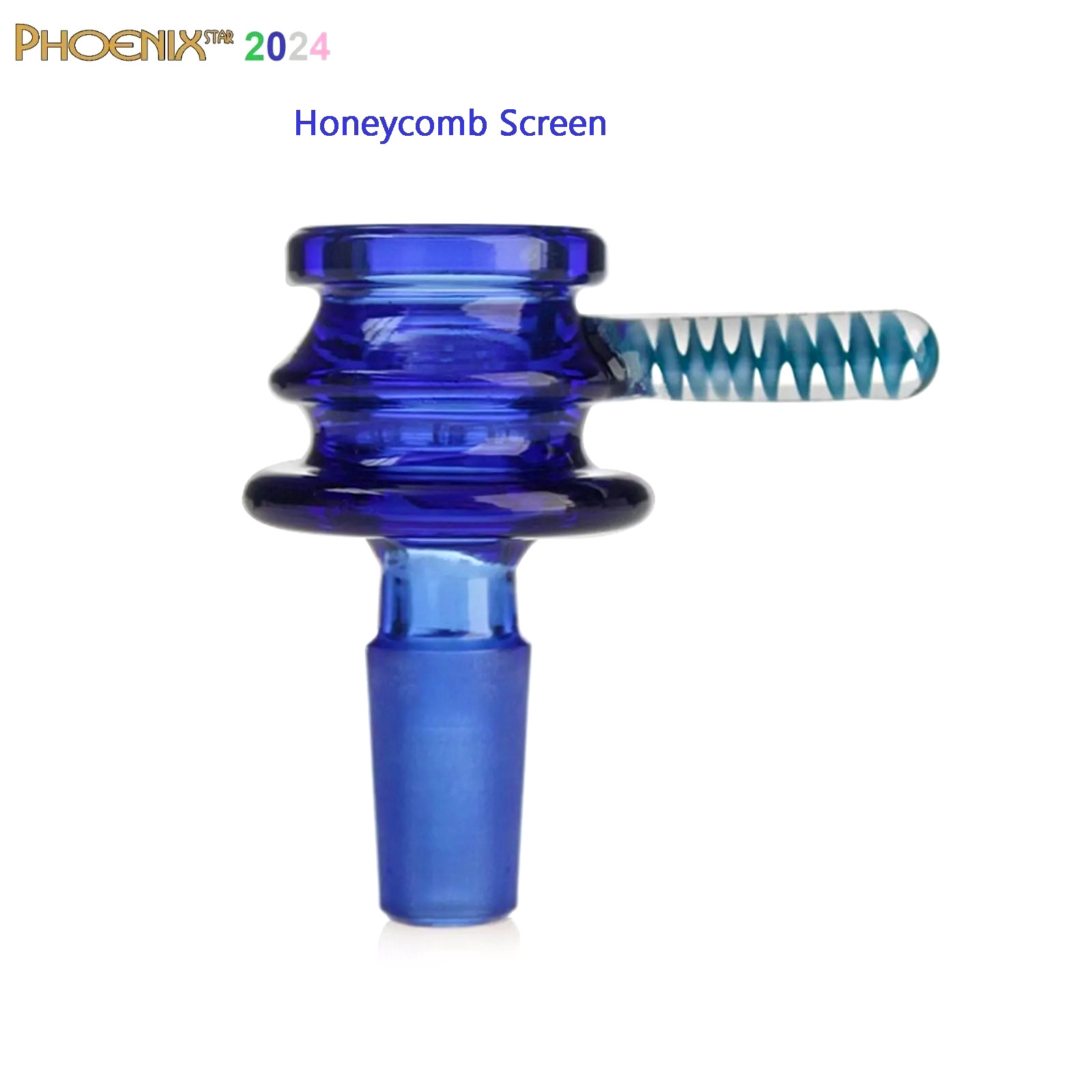 Phoenix Star 14mm Thick Glass Bong Deep Blue Bowl 7-hole Filter Screen ✨✨✨✨✨