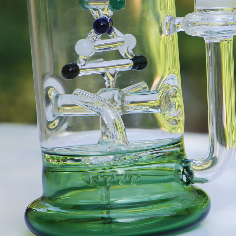DNA Gene 8.6&Prime; Glass Bong Rotatable Tornado Bubbler Hookah Smoking Water Pipe