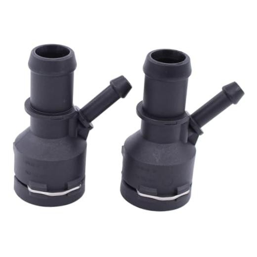 2Pcs Engine Coolant Heater Hose Connector for VW Jetta GTI Passat CC Eos