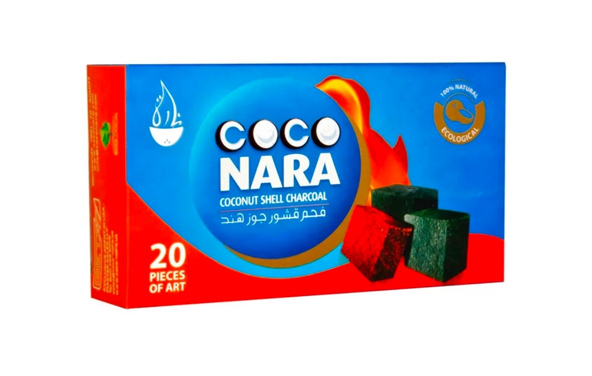 Coco Nara Coconut Shell Charcoal , 20 Pieces