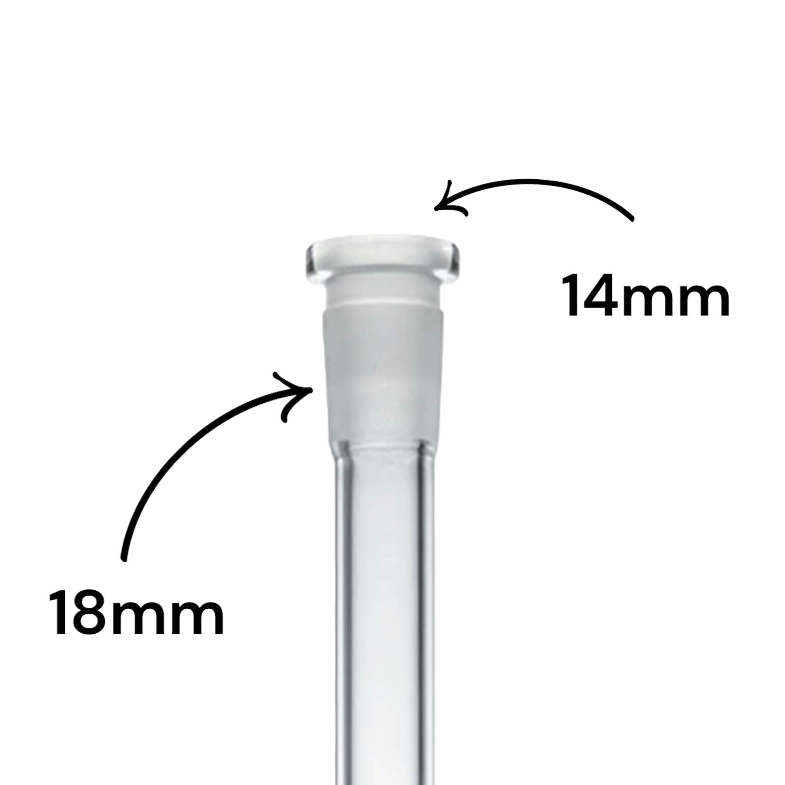 Downstem For Hookah Bong Water Pipe Replacement Diffuser Down Stem (3.5” INCH)