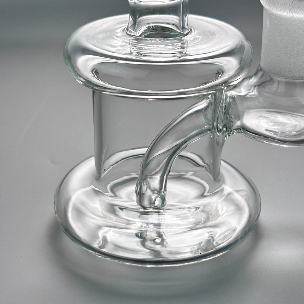 4.5 » Glass Bong Diffused Water Pipe Smoking Tobacco Hookah Bubbler W/Tool box
