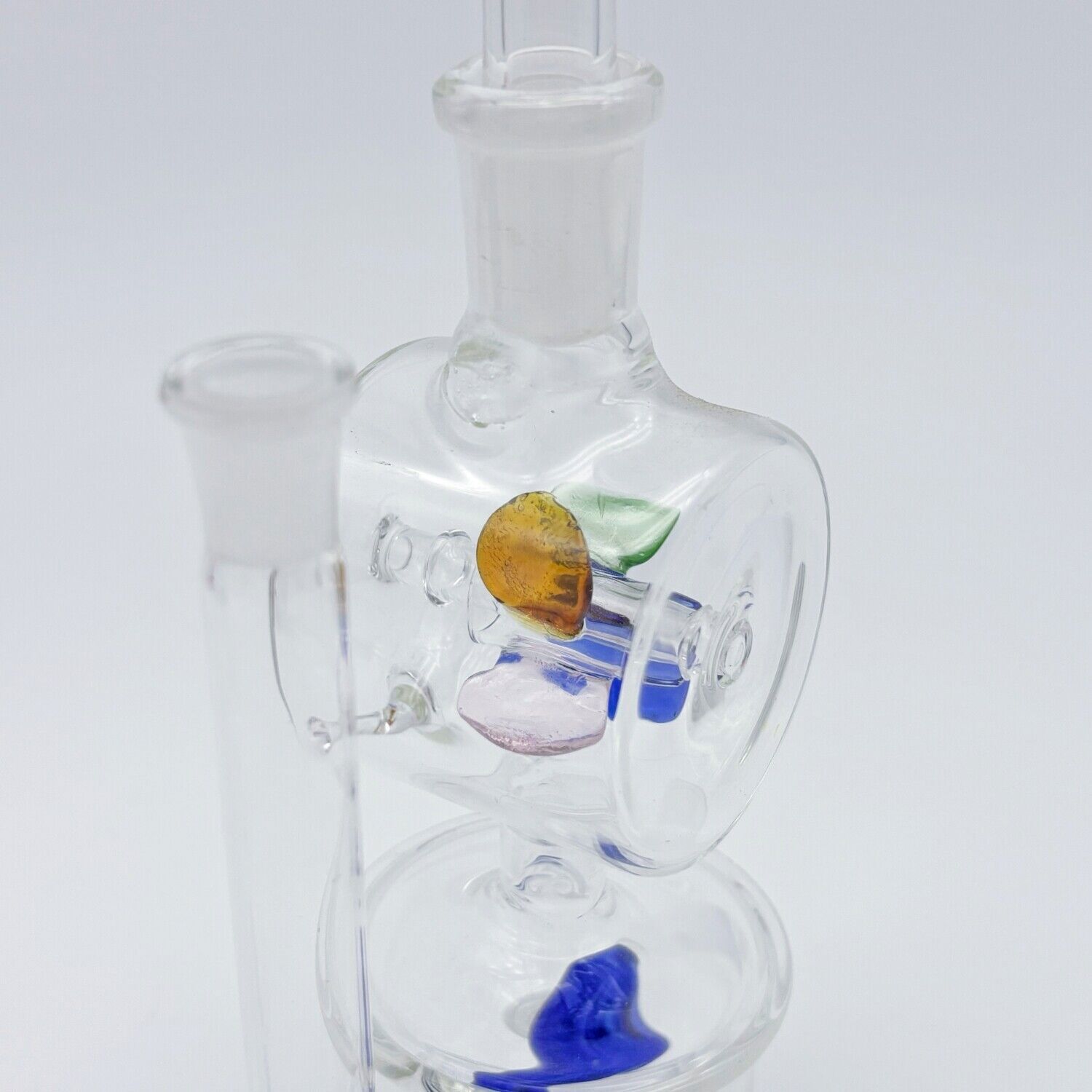 Mini 5.3&Prime; Glass Windmill Spin Bong Recycler Hookah Water Pipe Smoking Percolator