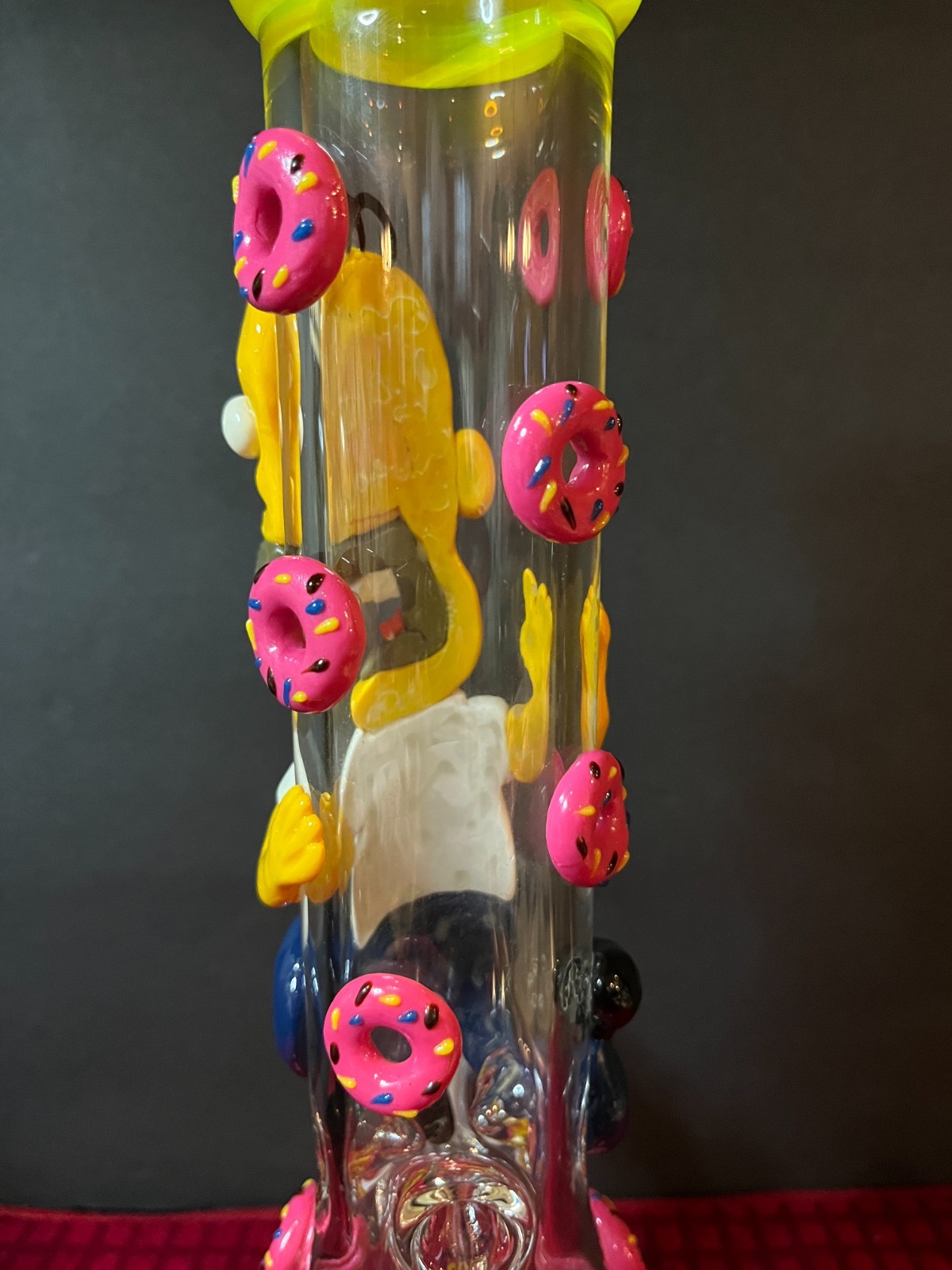 Simpsons Glass Bong Glass Water Pipe Smoking Beaker 14MM Bowl Glass Pipe Smoking