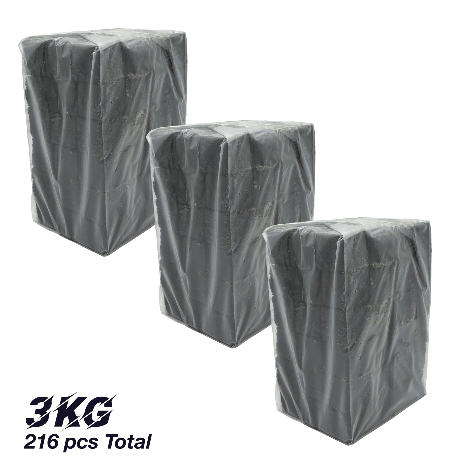 Coconut Cubes Hookah Charcoal 3kg 216 pcs SHIP FROM US Coconut SALE