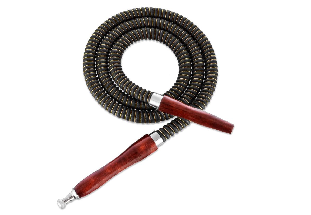 Hookah Hose 60 » Washable Leather Hookah Pipe Wooden Handle Hookah Accessories