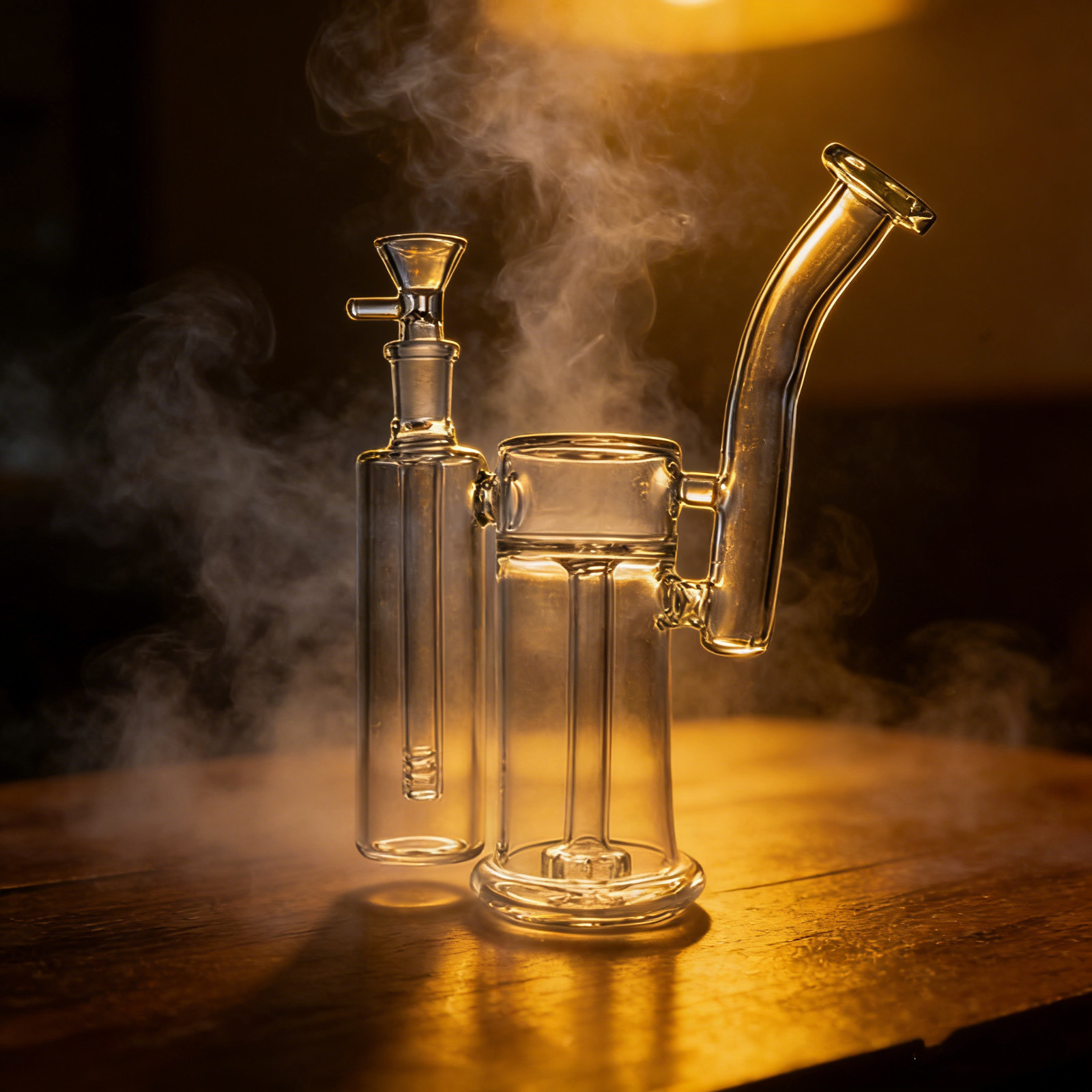 Thick 9&Prime; Glass Bong Double Filters Smoking Water Pipe Bubbler Hookah USA Stock