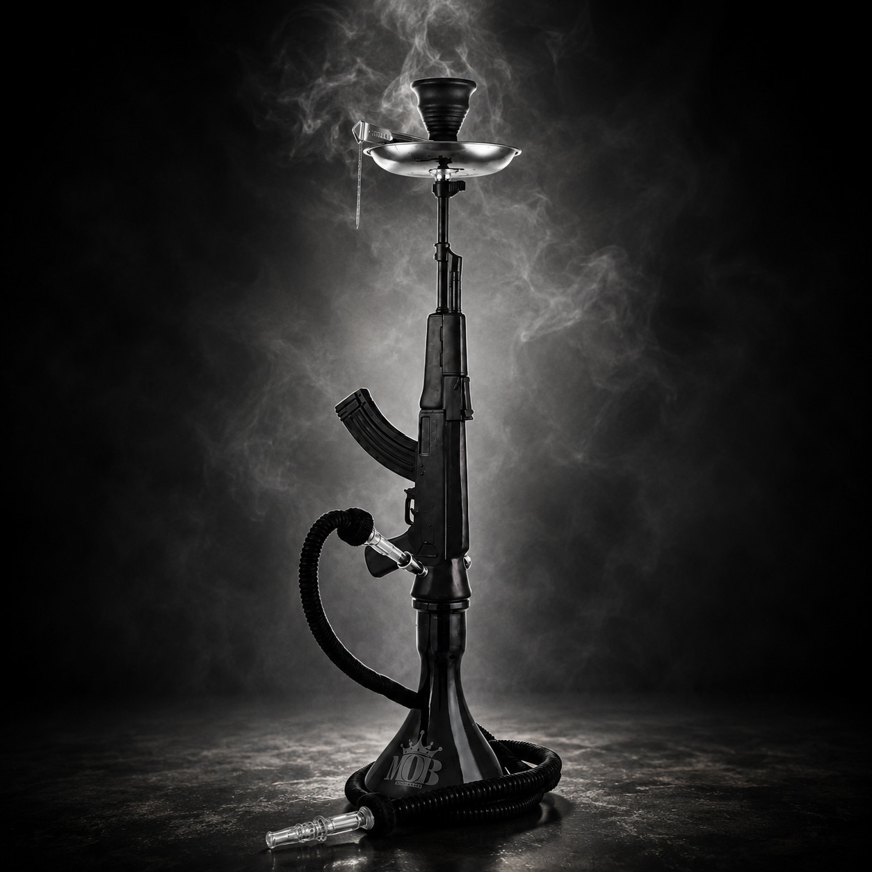 32&Prime; MOB AK-47 Hookah | Matte Black | Premium Luxe Hookah
