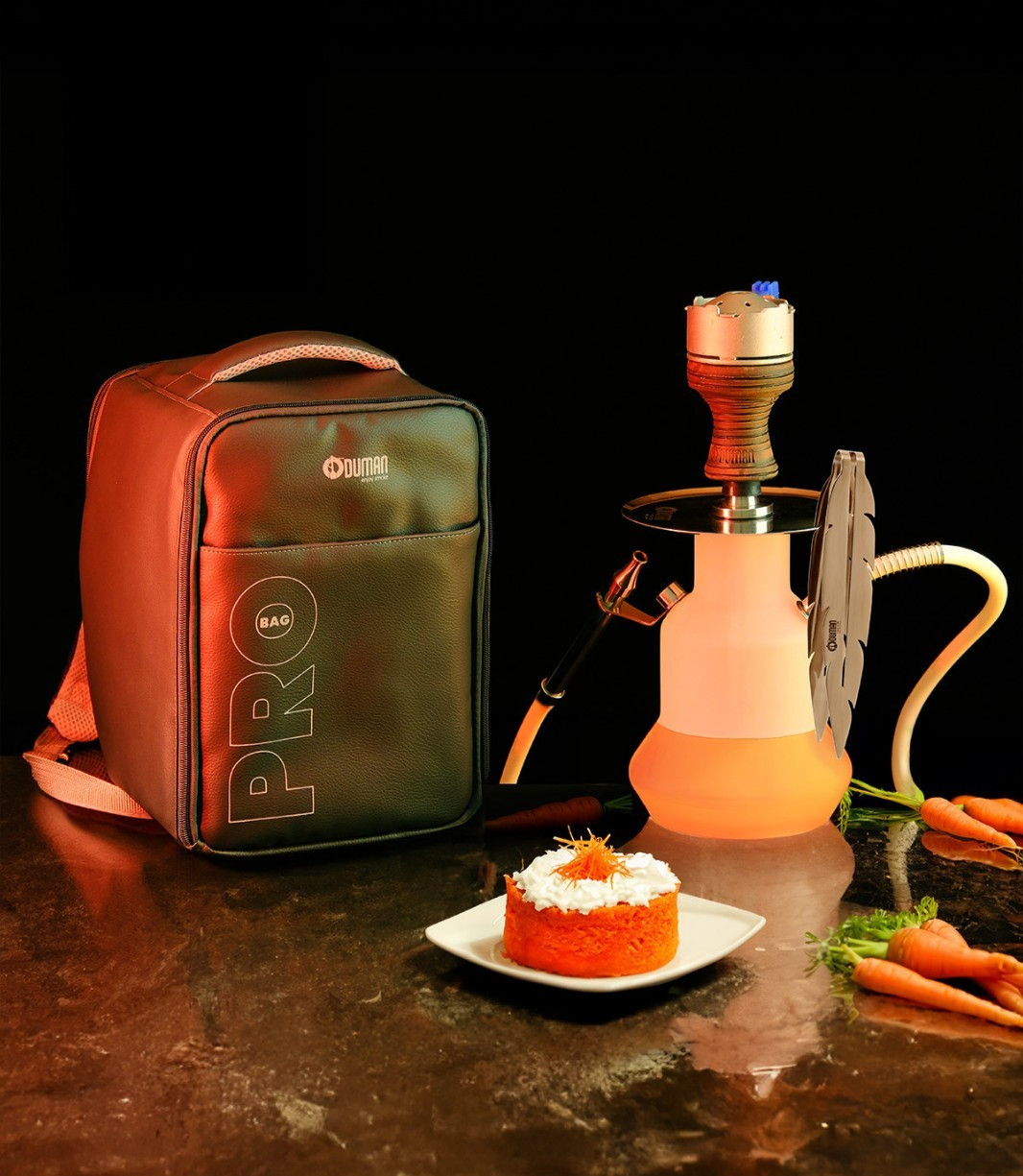 ODUMAN N4 MAT GLASS Stainless Steel Shisha Hookah, Bowl Ignis Tong Nargile SET
