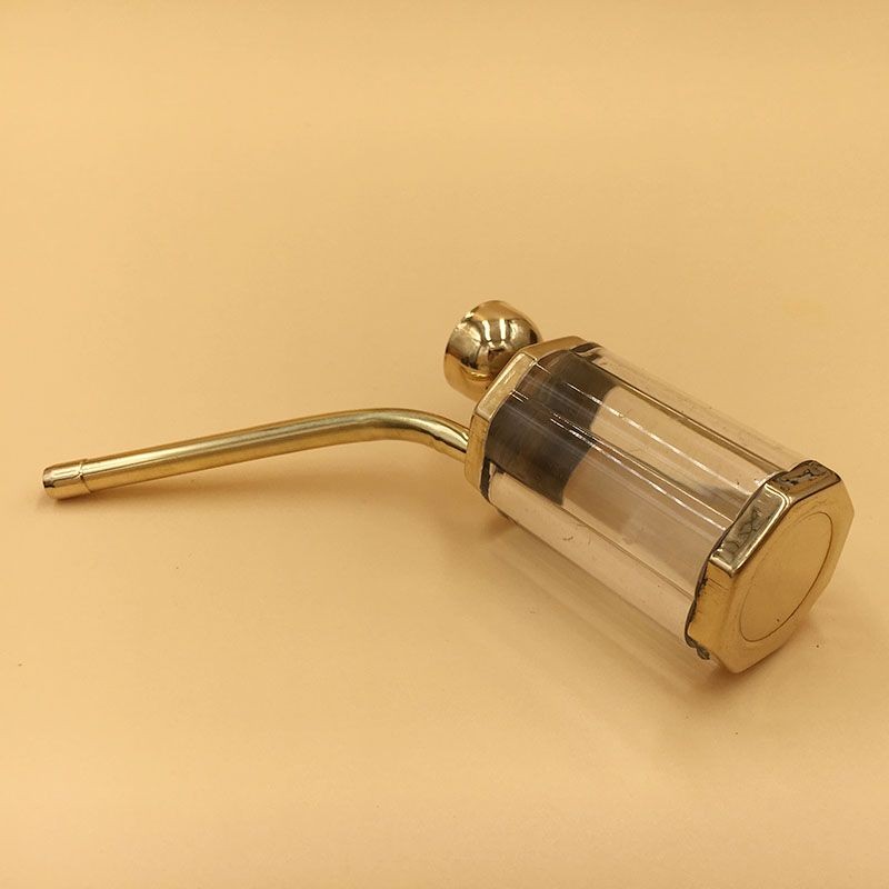 Dual Use Hookah Pipe Acrylic Brass Smoking Pipe Portable Metal Bowl for Tobacco