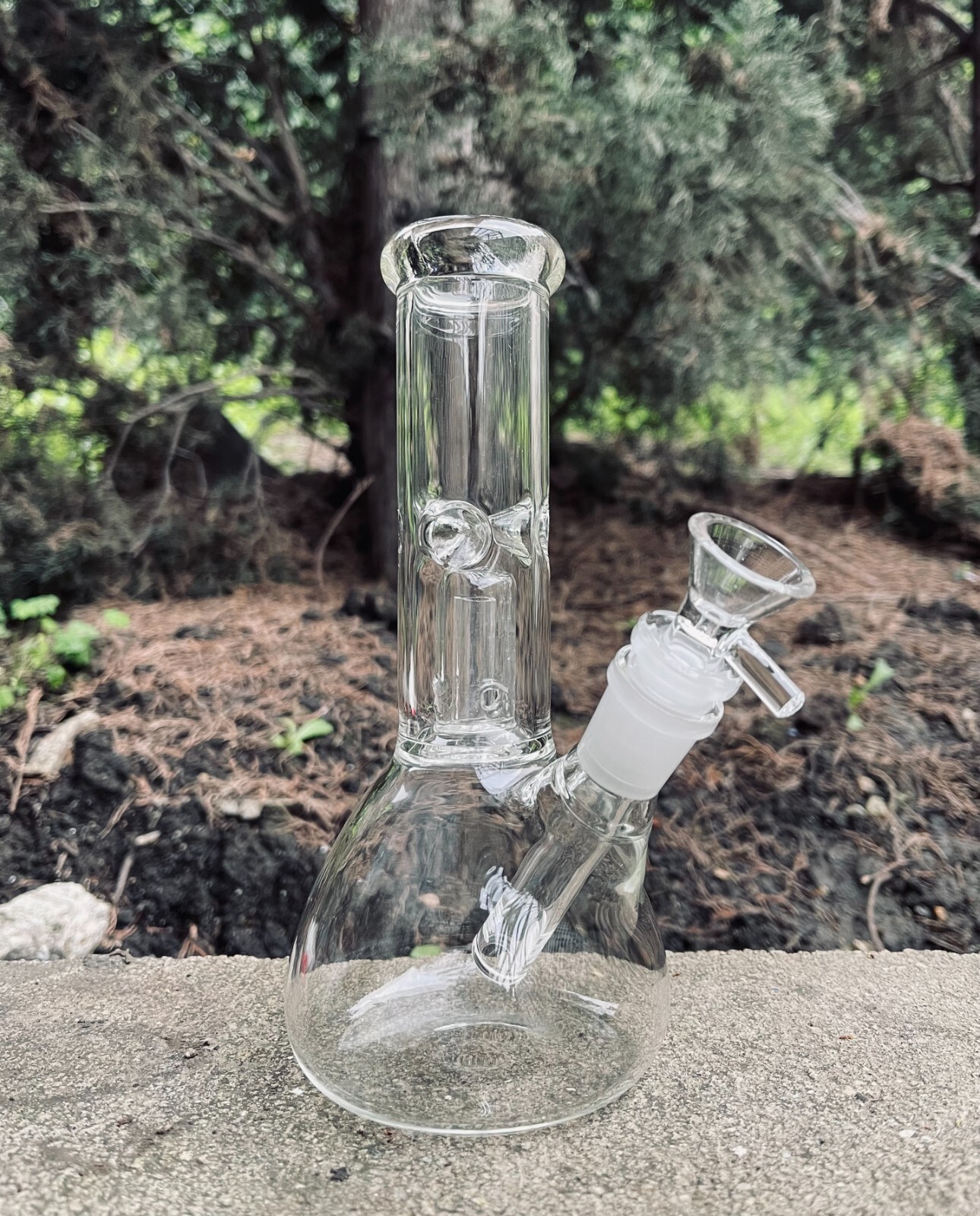 Premium Quality 9&Prime; Inch Clear Glass Hookah Water Pipe Bong with 14mm Bowl