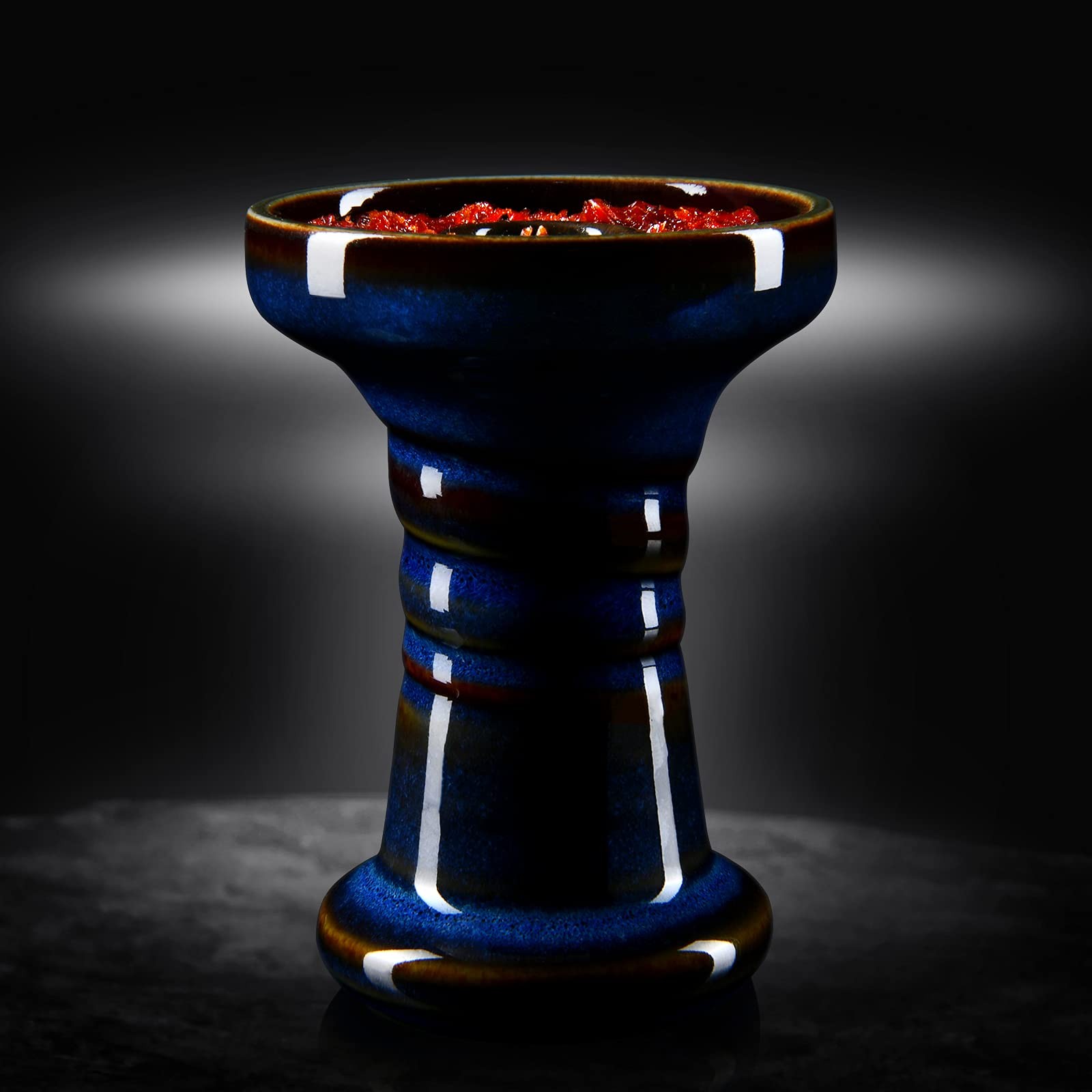 Hookah Bowl Phunnel Shisha Bowl – Clay Hookah Head with Glaze Great for Dark …