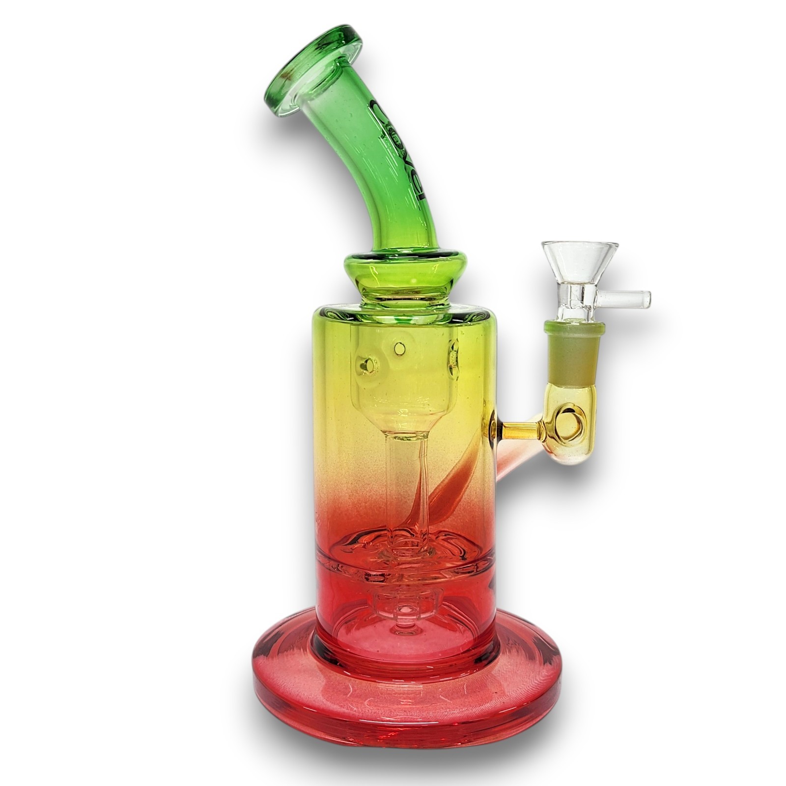 9&Prime; Straight Tube Beaker Bong Premium RECYCLER Water Pipe Hookah | CLOVER GLASS
