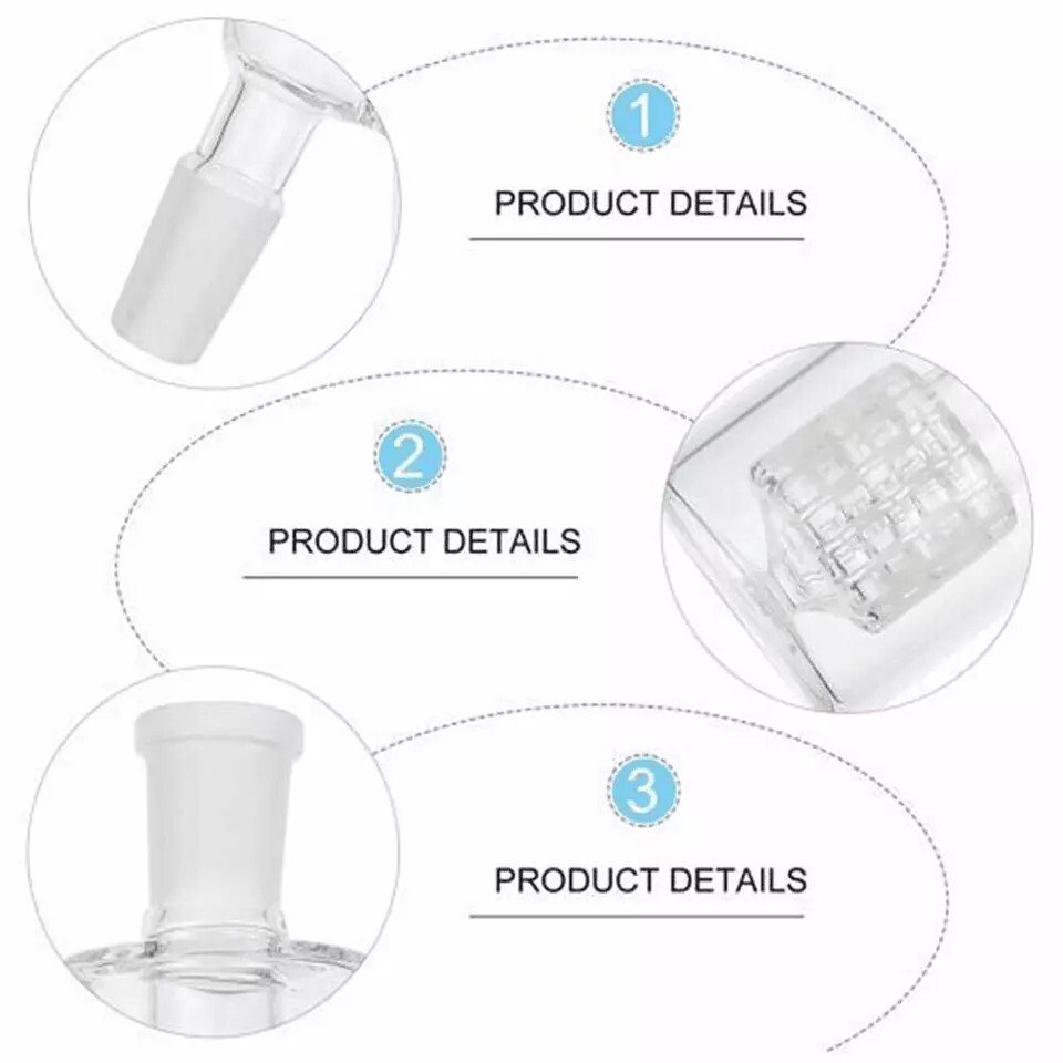 Quality 18mm 90° Glass Ash Catcher Matrix Filter Smoking Bubbler for Water Bong