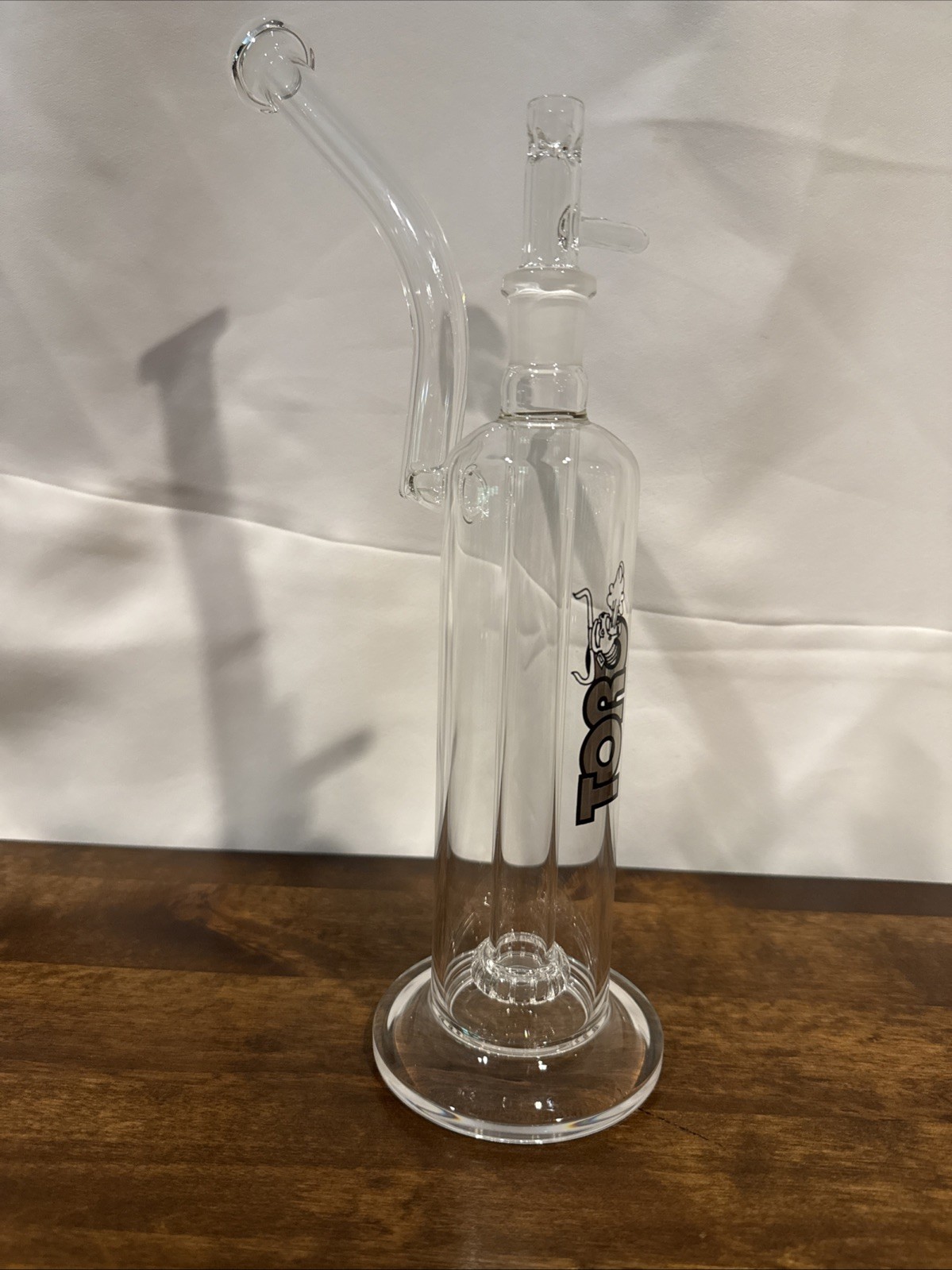 Toro Glass Circ Bubbler Silver OG Label With Slide Mobius Sovereignty Heady Glas