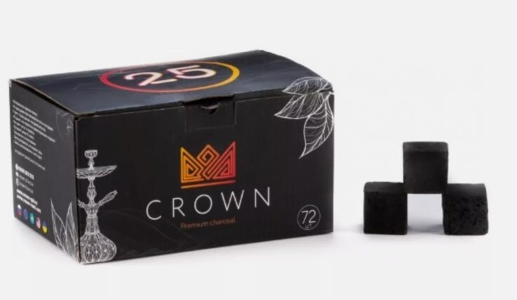 Hookah Charcoal Hookah Coals Coconut Natural Premium Crown 25 mm