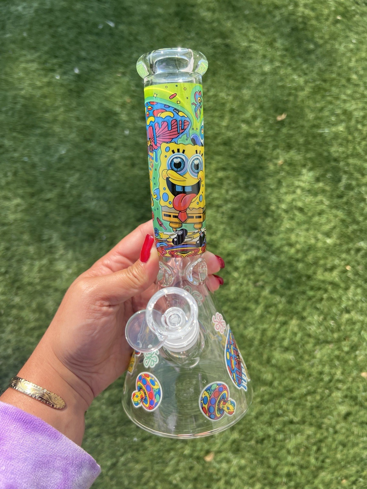 New SpongeBob Highpants Beaker Colorful Functional Glass Ships Free From OR🌲