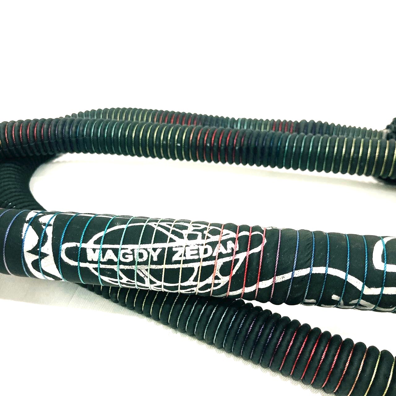 AUTHENTIC MAGDY ZEDAN LARGE 68’’ EGYPTIAN HOOKAH HOSE WITH WIDE ACRYLIC TIP