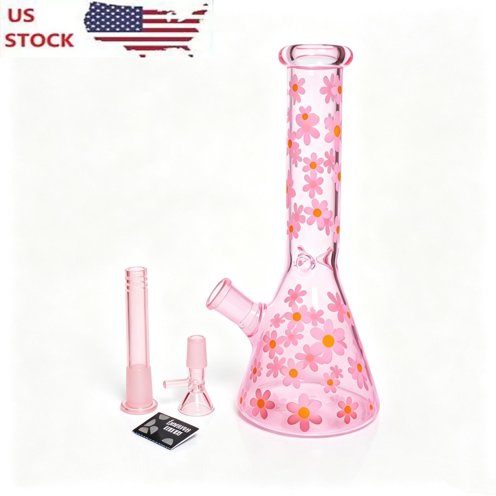 10&Prime; Heavy Duty Glass Beaker Bong Water Smoking Tobacco Pipe 14MM Bowl 10 Screens