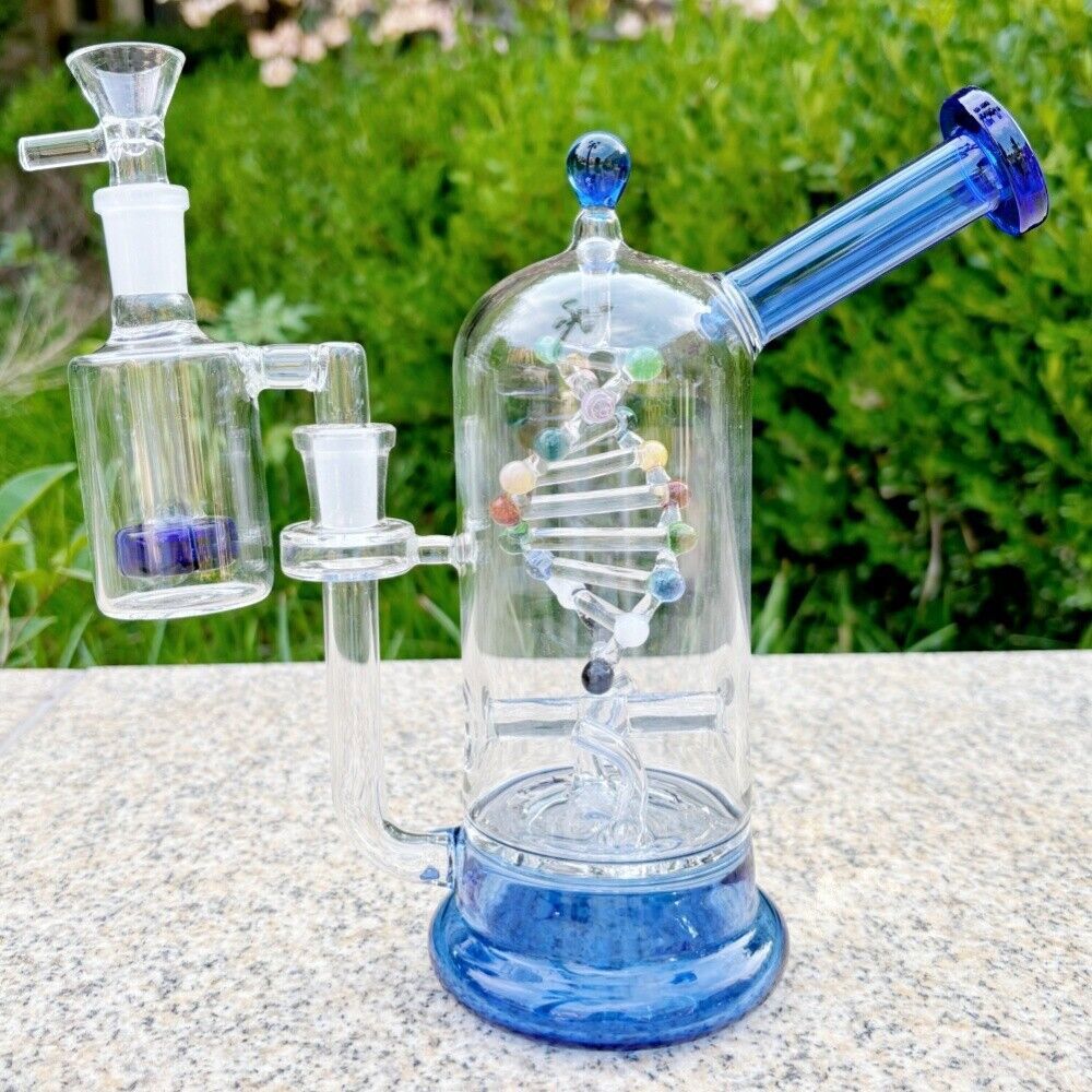 8.6&Prime; Glass Bong Recycler Tornado Gene Smoking Filter Water Pipe W/Ash Catcher