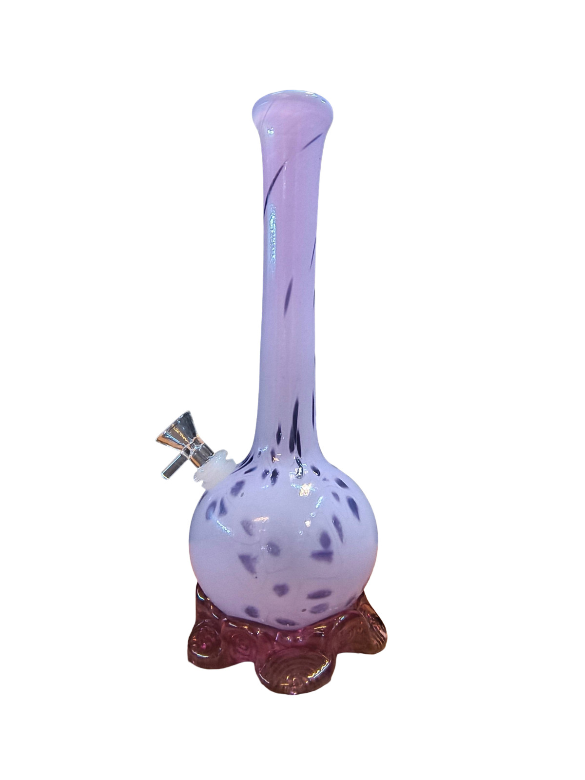 Gassy Glass Collectable Purple Water Pipe 12in 14mm