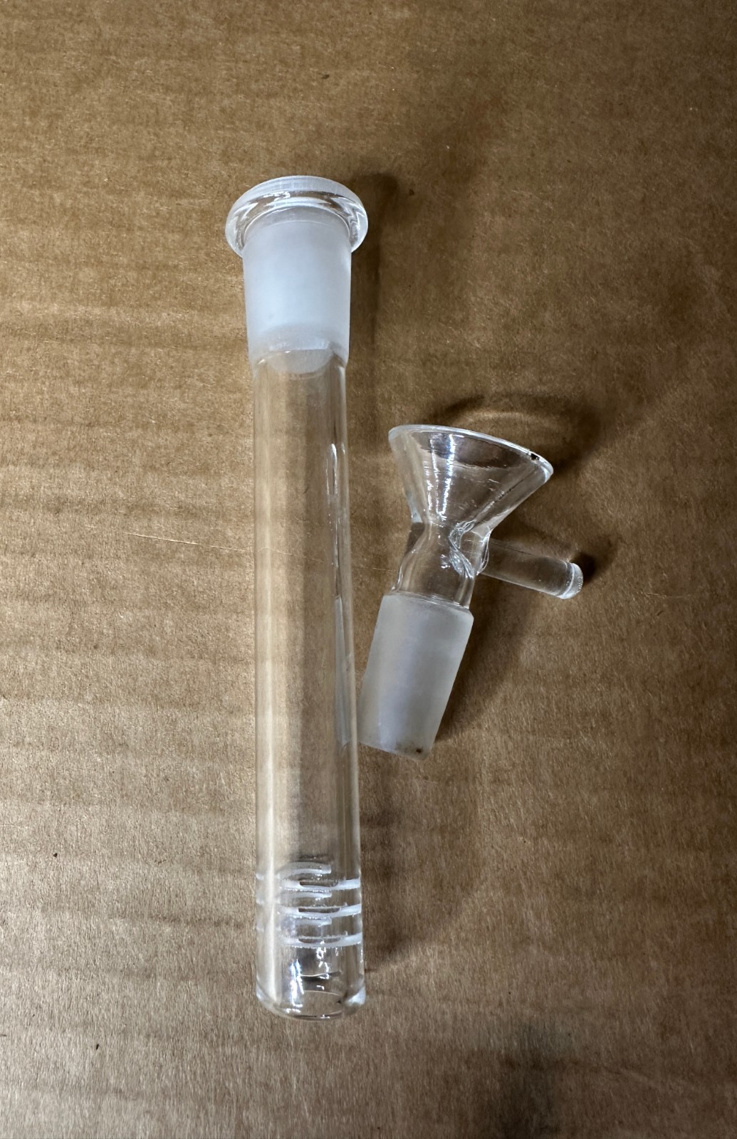 12″ Compton Glass Beaker Bong Grinder Combo
