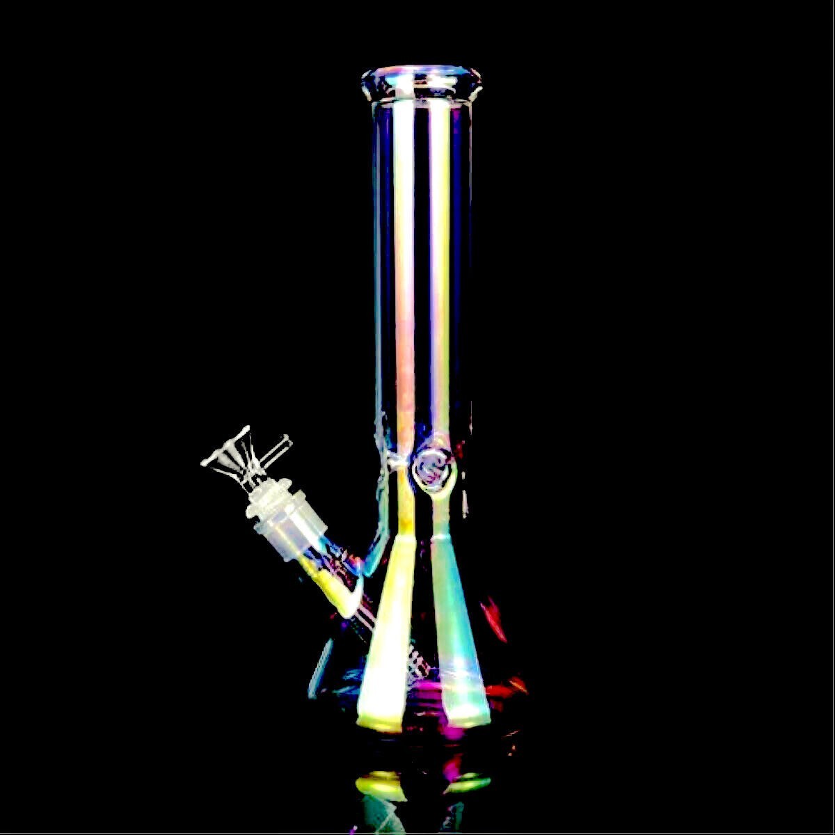 10&Prime; Heavy Glass Bongs Percolator Water Pipe Hookah 14mm Bowl Rainbow Color Bong