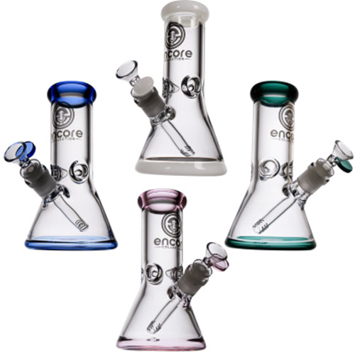 8&Prime; 50mm Thick 7mm Wall Color Hookah Water Pipe Glass Tobacco Beaker Bong