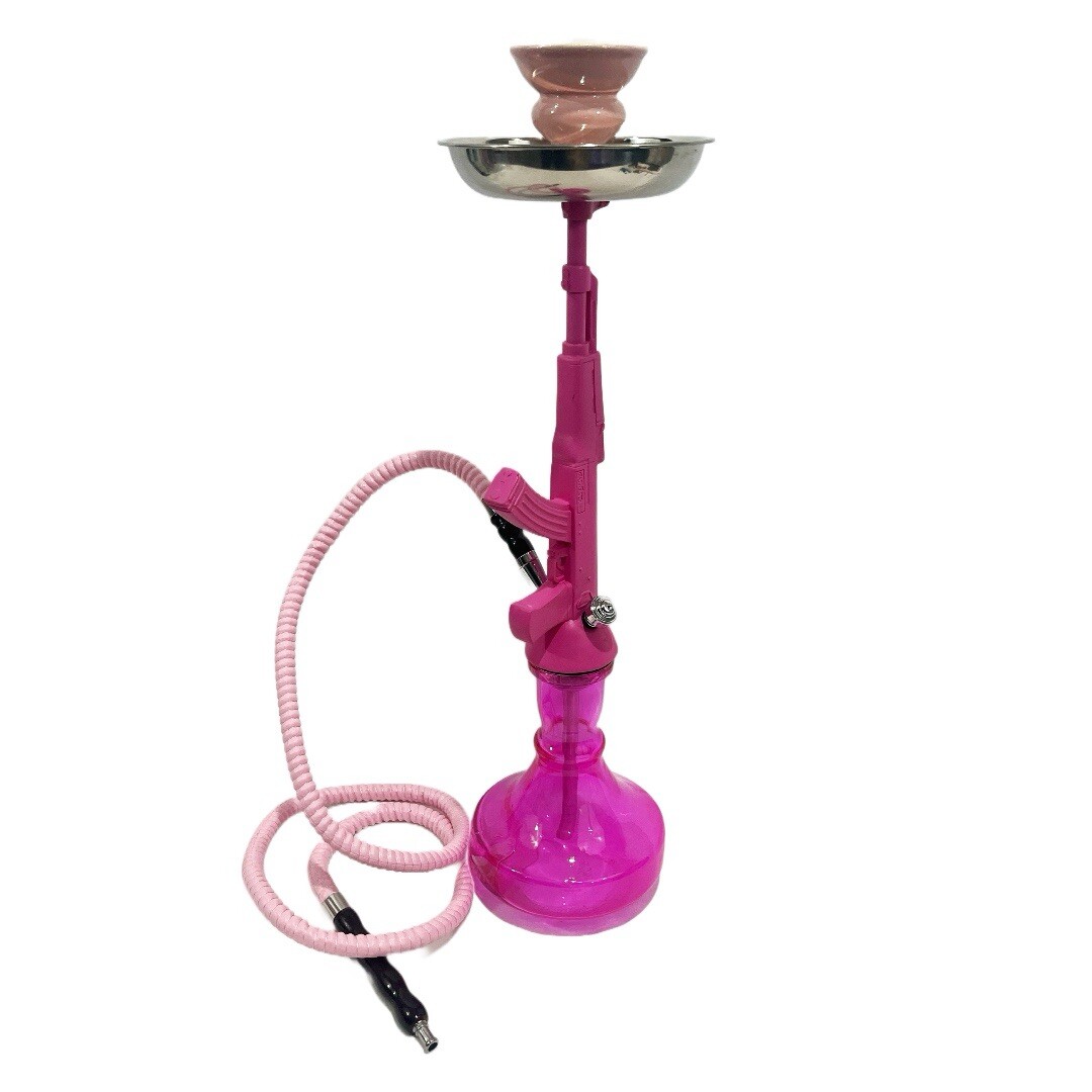 23 INCH MINI HOOKAH ORIGINAL GANGSTA(tm) BY INHALE®️WITH INTERLOCK SYSTEM. PINK