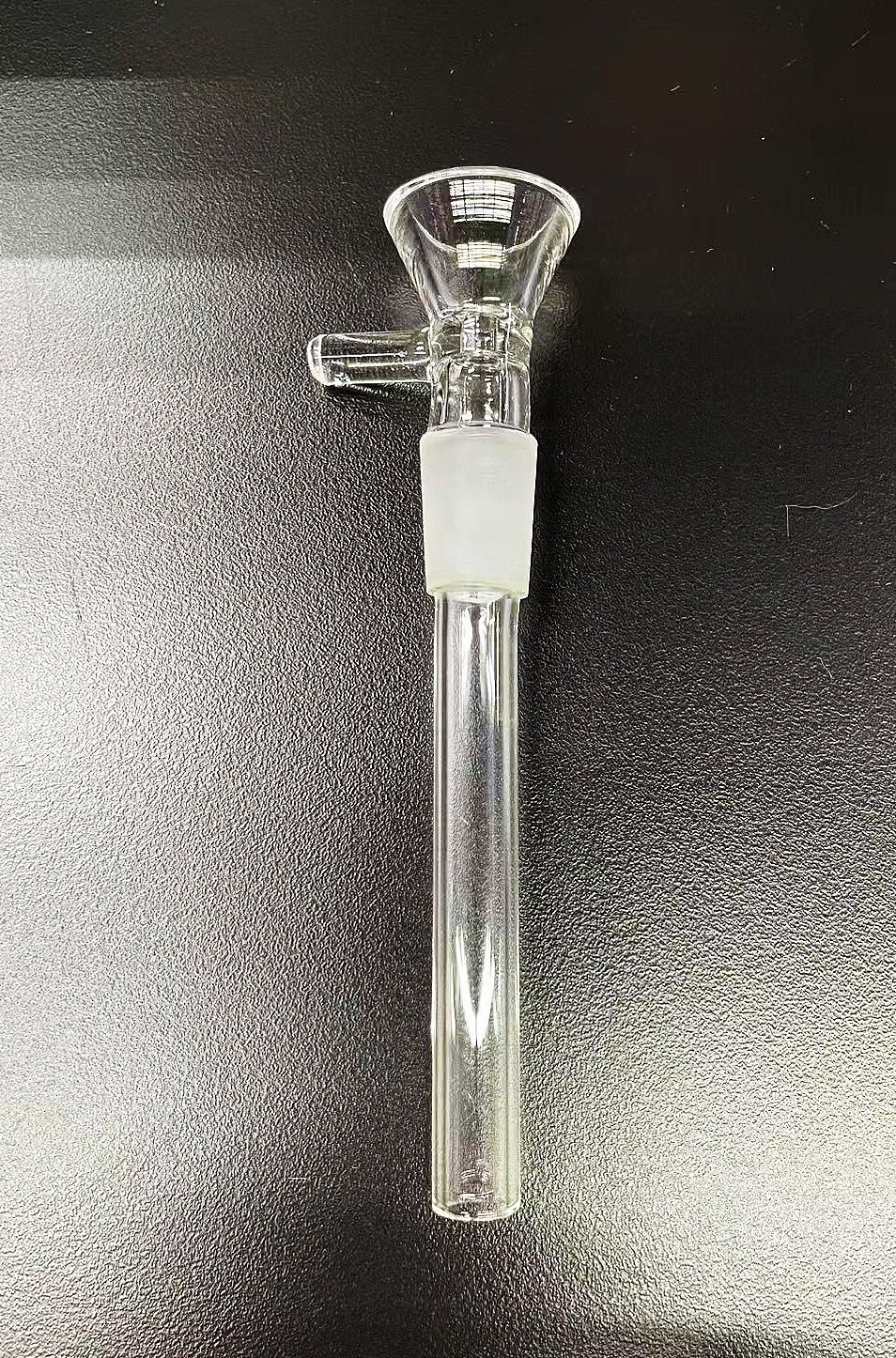 2 Pcs Glass Bong One Piece Downstem & 14mm Male Bowl For Water Pipe 4.5&Prime; Inch.